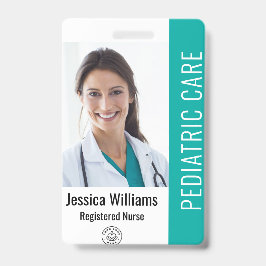 Werknemer Foto-ID met aangepaste gegevens Badge