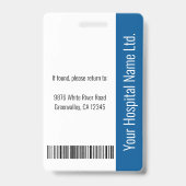 Werknemer Foto-ID met aangepaste gegevens Badge (Achterkant)