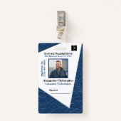 Werknemer Foto Logo Naam Aangepast ziekenhuis ID-k Badge (Voorkant met clip)
