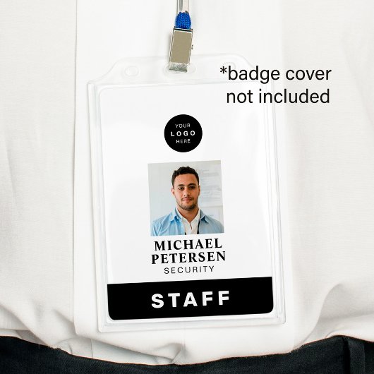 Werknemer foto naam beveiliging ID bedrijf logo Badge