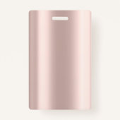 Werknemer Foto Roos Gold Elegant Badge (Achterkant)