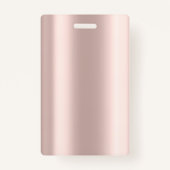 Werknemer Foto Roos Gold Voeg uw Logo toe Badge (Achterkant)