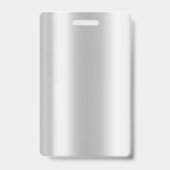 Werknemer Foto Silver Glitter Bokeh Badge (Achterkant)