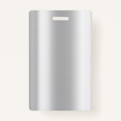 Werknemer Foto Silver Glitter Bokeh Badge (Achterkant)