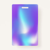 Werknemer Foto Trendy Holographic Badge (Achterkant)