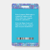 Werknemer Fotobalie Code Logo Aangepaste medische  Badge (Achterkant)