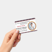 Werknemer Fotobalk Code Aangepaste naam Badge (Handheld)