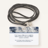 Werknemer Fotobalk Code ID-kaart Aangepast Badge (Achterkant met draagriem)