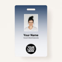 Werknemer Fotobalk Code Logo Naam gradiëntbadjes