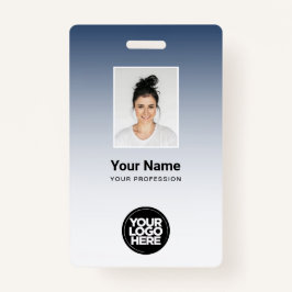 Werknemer Fotobalk Code Logo Naam gradiëntbadjes Badge