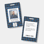 Werknemer Fotobalk Code Naam Aangepast Badge (Voor- en achterkant)