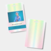 Werknemer Fotoholografisch Badge (Voor- en achterkant)