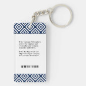 Werknemer Fotoidentificatie ID Aangepaste kaart Sleutelhanger (achterkant)