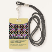 Werknemer Fotonaam Ziekenhuis Logo Custom Badge (Achterkant met draagriem)