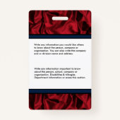 Werknemer Fotonaambalk Code Aangepast Badge (Achterkant)