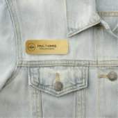 Werknemer Functie Titel Modern Professioneel Magne Naamplaatje (In situ)