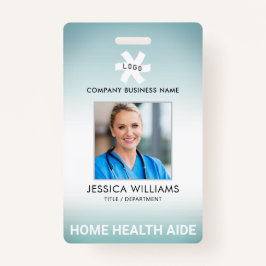 Werknemer Groene Gradiënt Bewerkbare Bezetting Fot Badge