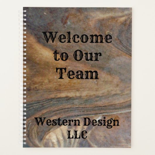 Werknemer Houtnerf Welkom Bij Ons Team Planner (Voorkant)