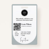  werknemer-ID Badge (Achterkant)