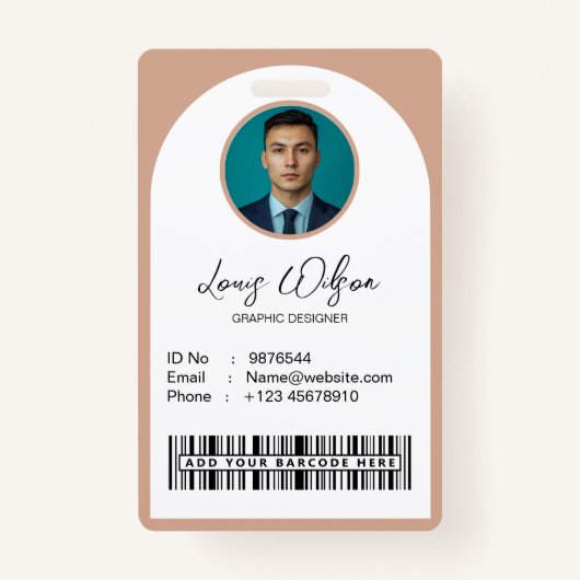  werknemer-ID Badge (Voorkant)