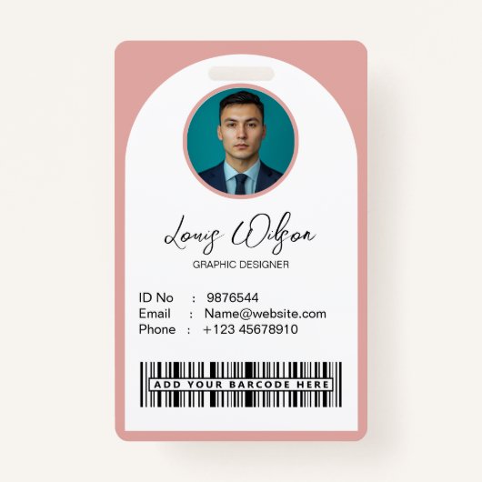  werknemer-ID Badge (Voorkant)