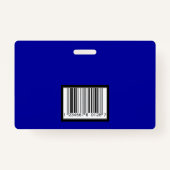 Werknemer ID Badge Royal Blue Horizontal Design (Achterkant)