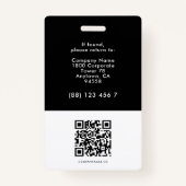 Werknemer ID Bedrijf ID Foto ID Gouden Cirkel Zwar Badge (Achterkant)