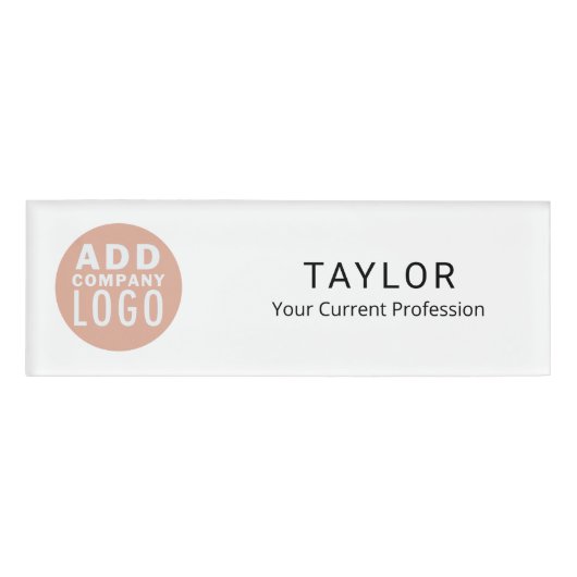 Werknemer-ID bedrijf Logo Naambadge (Voorkant)