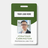 Werknemer ID Foto Logo Badge (Voorzijde)