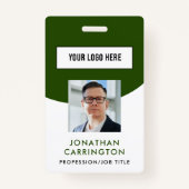 Werknemer ID Foto Logo Badge (Voorkant)