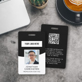 Werknemer ID Foto Logo QR Code Badge