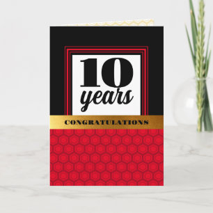 Werknemer jubileum mijlpaal levensduur kaart