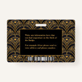 Werknemer Logo Bar Code Hospital Badge (Achterkant)