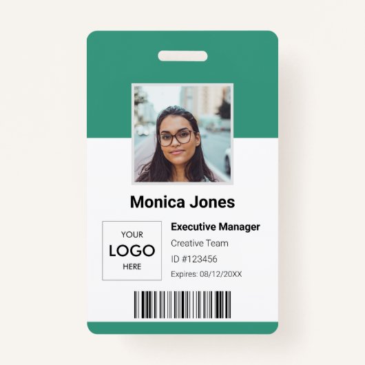 Werknemer Logo foto ID-kaart Badge (Voorkant)