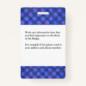 Werknemer Logo Fotonaambalk Code Aangepast Badge (Achterkant)