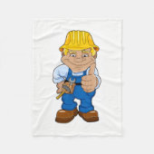 Werknemer met hard Pet Fleece Deken (Voorkant)