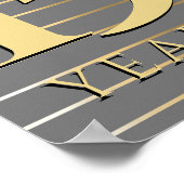 Werknemer mijlpaal ondertekening banner poster (Hoek)