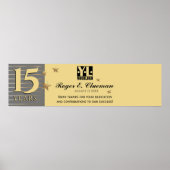 Werknemer mijlpaal ondertekening banner poster (Voorkant)