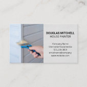 Werknemer schilderij huis gevelbekleding visitekaartje (Voorkant)