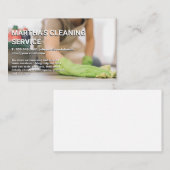 Werknemer Schoonmakende Vloer Visitekaartje (Voorkant / Achterkant)