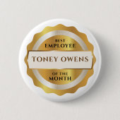 Werknemer van de Button van de Gouden Stars van de (Voorkant)