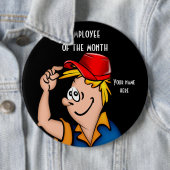 Werknemer van de Button van de maand M Round (In situ)