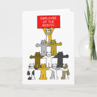 Werknemer van de Cartoon van de maand Katten