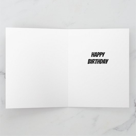 ****WERKNEMER VAN DE DAG**** VERJAARDAG WENSEN KAART (Binnen)