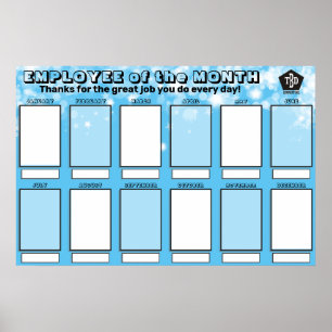 werknemer van de de fotovertoning van de maanderke poster