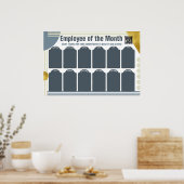 Werknemer van de maand 4x6 foto herkenning display poster (Keuken)