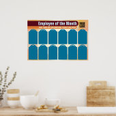Werknemer van de maand 4x6 foto herkenning display poster (Keuken)