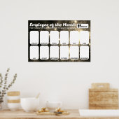 Werknemer van de maand 4x6 foto herkenning display poster (Keuken)