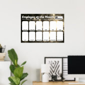 Werknemer van de maand 4x6 foto herkenning display poster (Thuiskantoor)