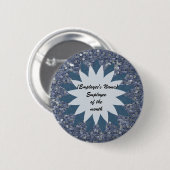Werknemer van de Maand Bedrijfs Openbare Erkenning Ronde Button 5,7 Cm (Voorkant /achterkant)